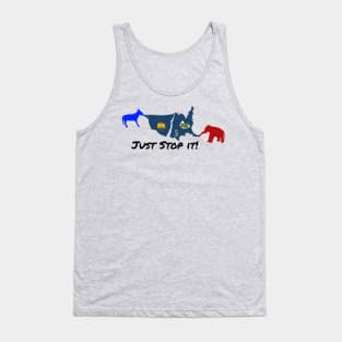 Just Stop It! With icons Tank Top